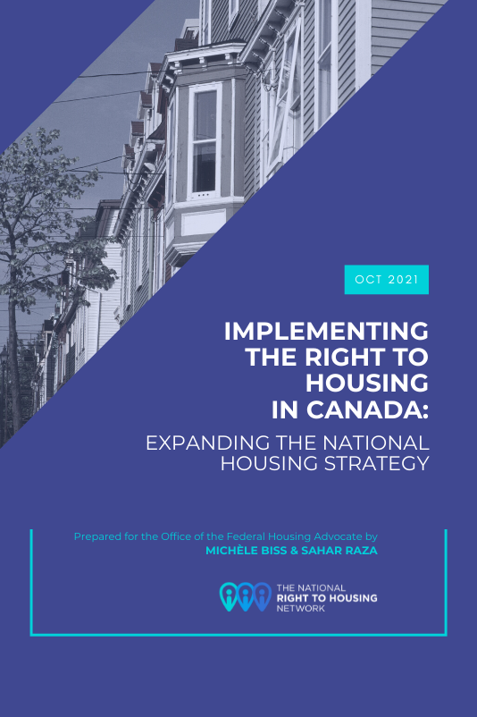 Implementing the Right to Housing in Canada