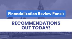 Financialization Review Panel Recommendations - National Right to Housing Network