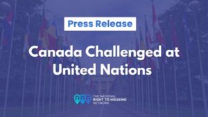 Press Release: Canada Challenged at United Nations