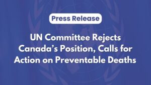 Press release - UN rejects Canadas position right to life