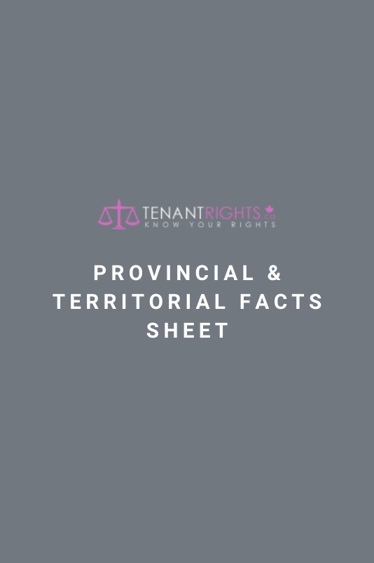 Provincial and territorial facts sheet